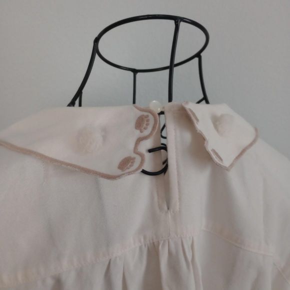 Teddy Bear Collared Japanese Coquette Blouse - Picture 3 of 4